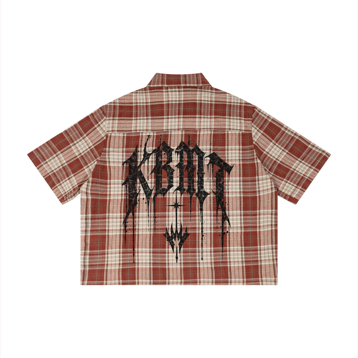 Unisex Plaid Boxy Short Sleeve Shirt