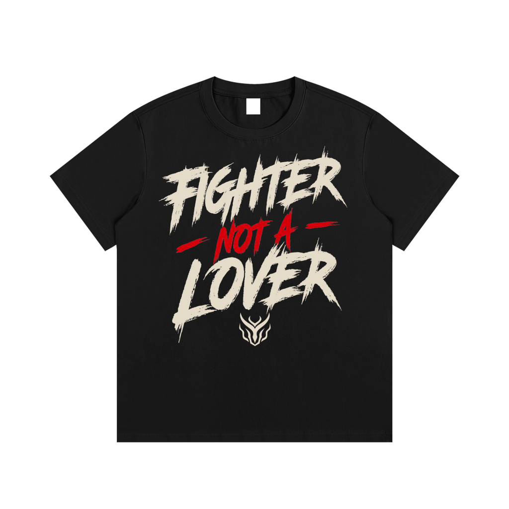 Fighter Not a Lover Graphic Cotton T-Shirt