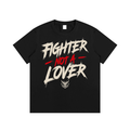 Fighter Not a Lover Graphic Cotton T-Shirt