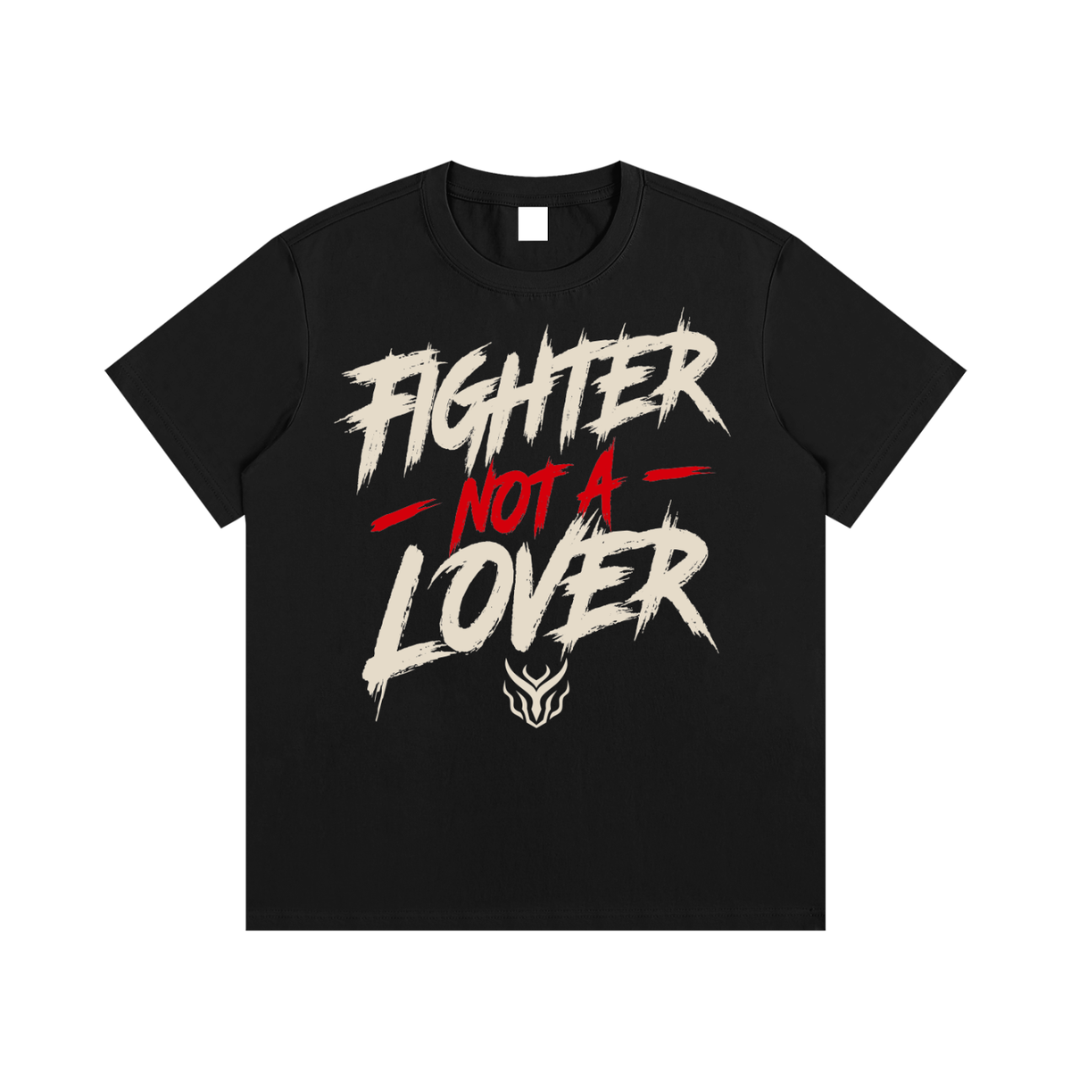 Fighter Not a Lover Graphic Cotton T-Shirt