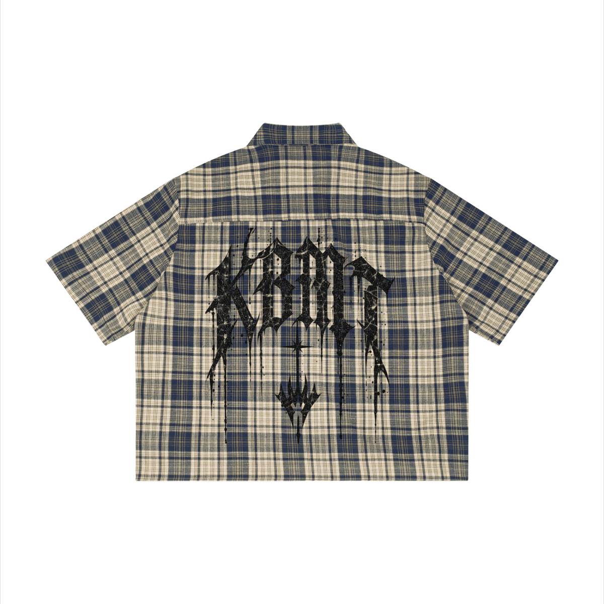 Unisex Plaid Boxy Short Sleeve Shirt