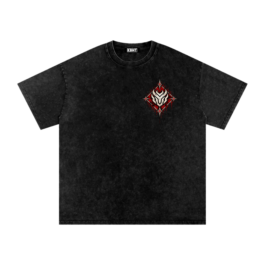 Snow Washed Oversized Graphic T-Shirt – Vintage Streetwear Tee