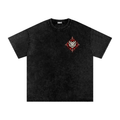 Snow Washed Oversized Graphic T-Shirt – Vintage Streetwear Tee