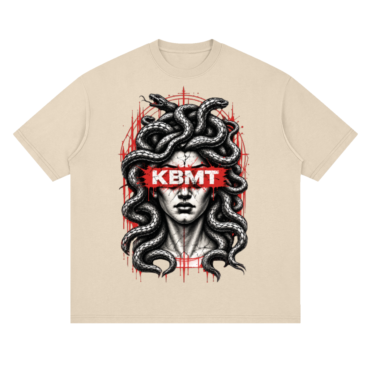 Medusa Graphic Oversized Streetwear T-Shirt