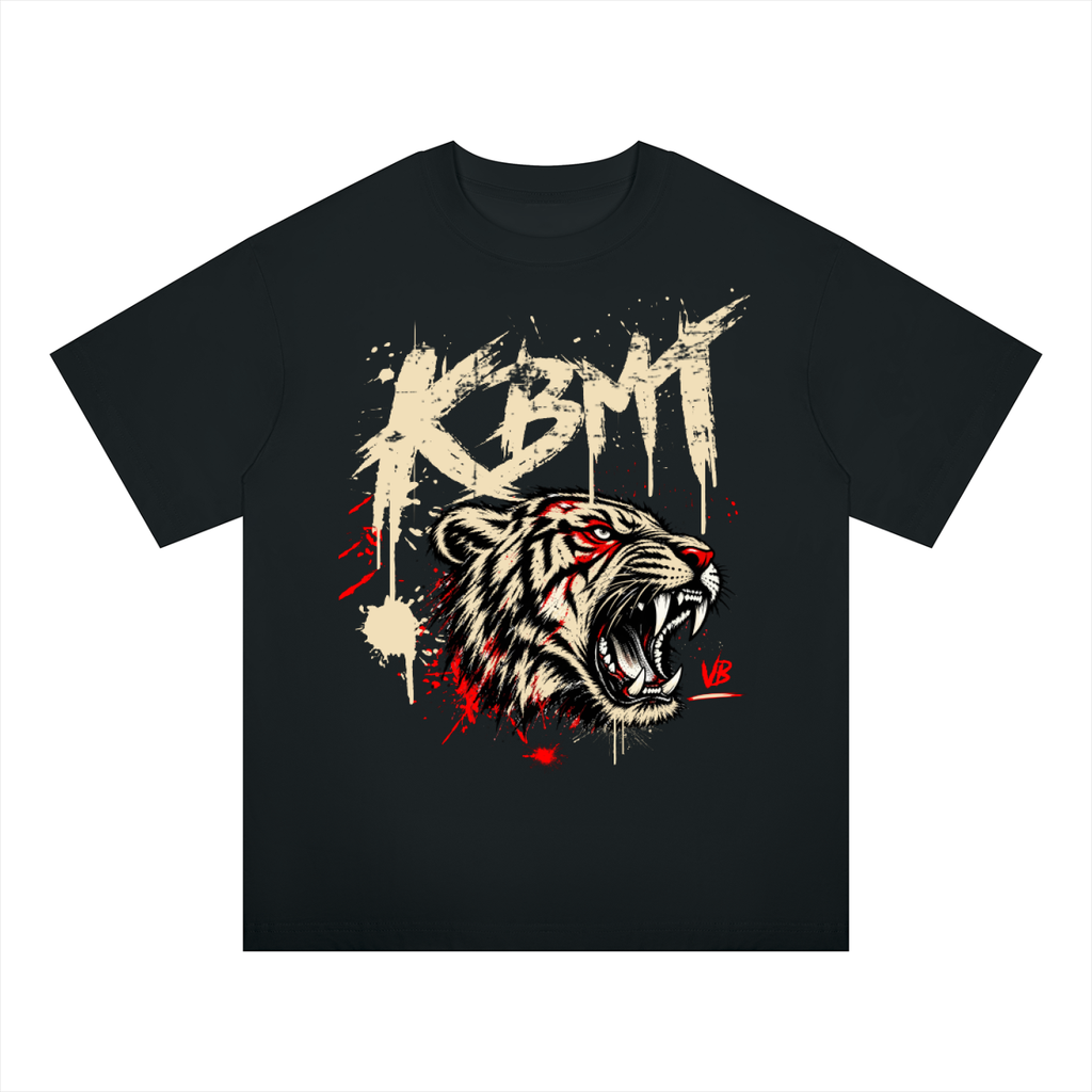 KBMT Tiger Graphic Oversized Drop Shoulder T-Shirt – Unisex Streetwear