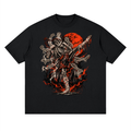 KBMT Skeleton Muay Thai Streetwear Loose Drop Shoulder T-Shirt