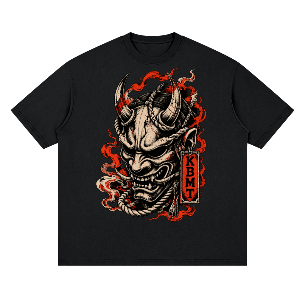 KBMT Devil Streetwear Loose Drop Shoulder T-Shirt