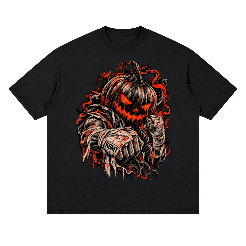 Pumpkin Fighter Streetwear Loose Drop Shoulder T-Shirt
