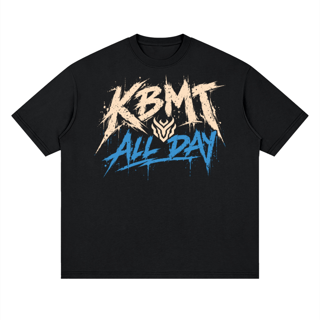 KBMT All Day Graphic Drop Shoulder T-Shirt – Streetwear Tee