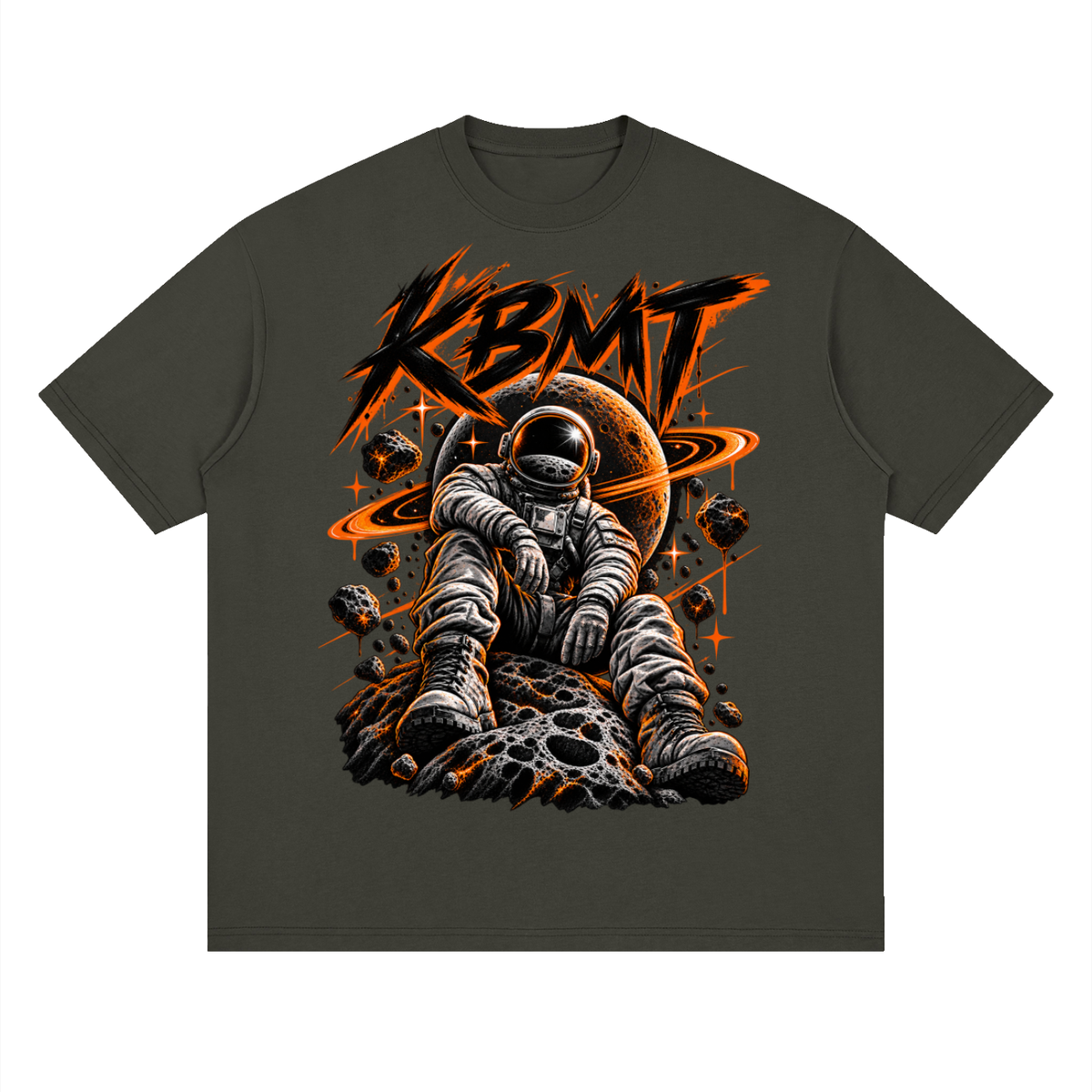 Astronaut Drop Shoulder Graphic T-Shirt – Cosmic Streetwear Tee